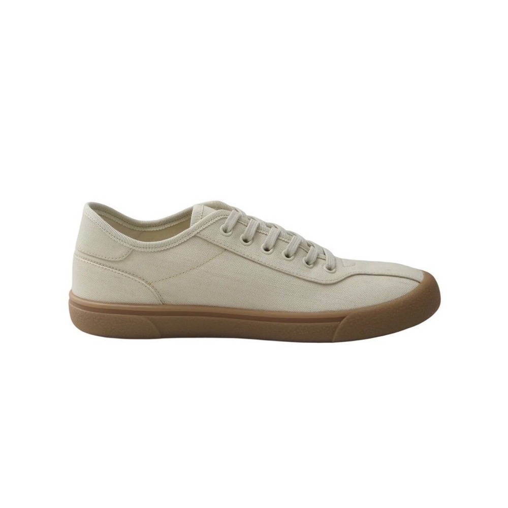 The Row Canvas Sneakers Women's 39 Sage Tint Viscose Linen NWOB Gum Sole Italy